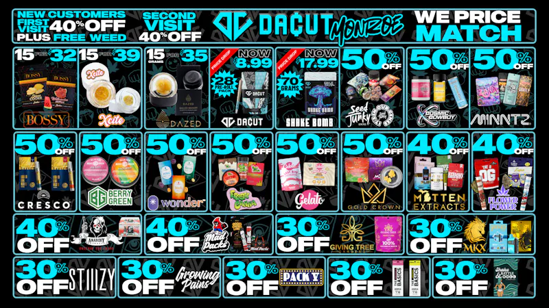 DACUT - Monroe 50%, 40% & 30% OFF Your Favorite Brands + More