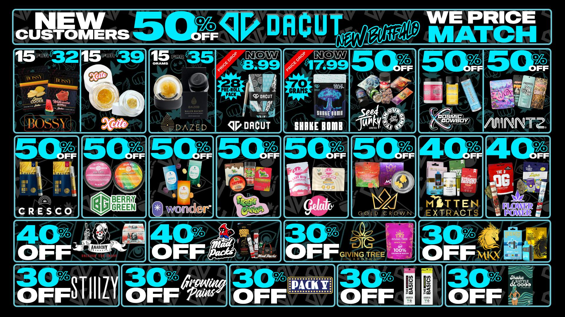 DACUT - New Buffalo 50%, 40%, 30% OFF Your Favorite Brands + MORE