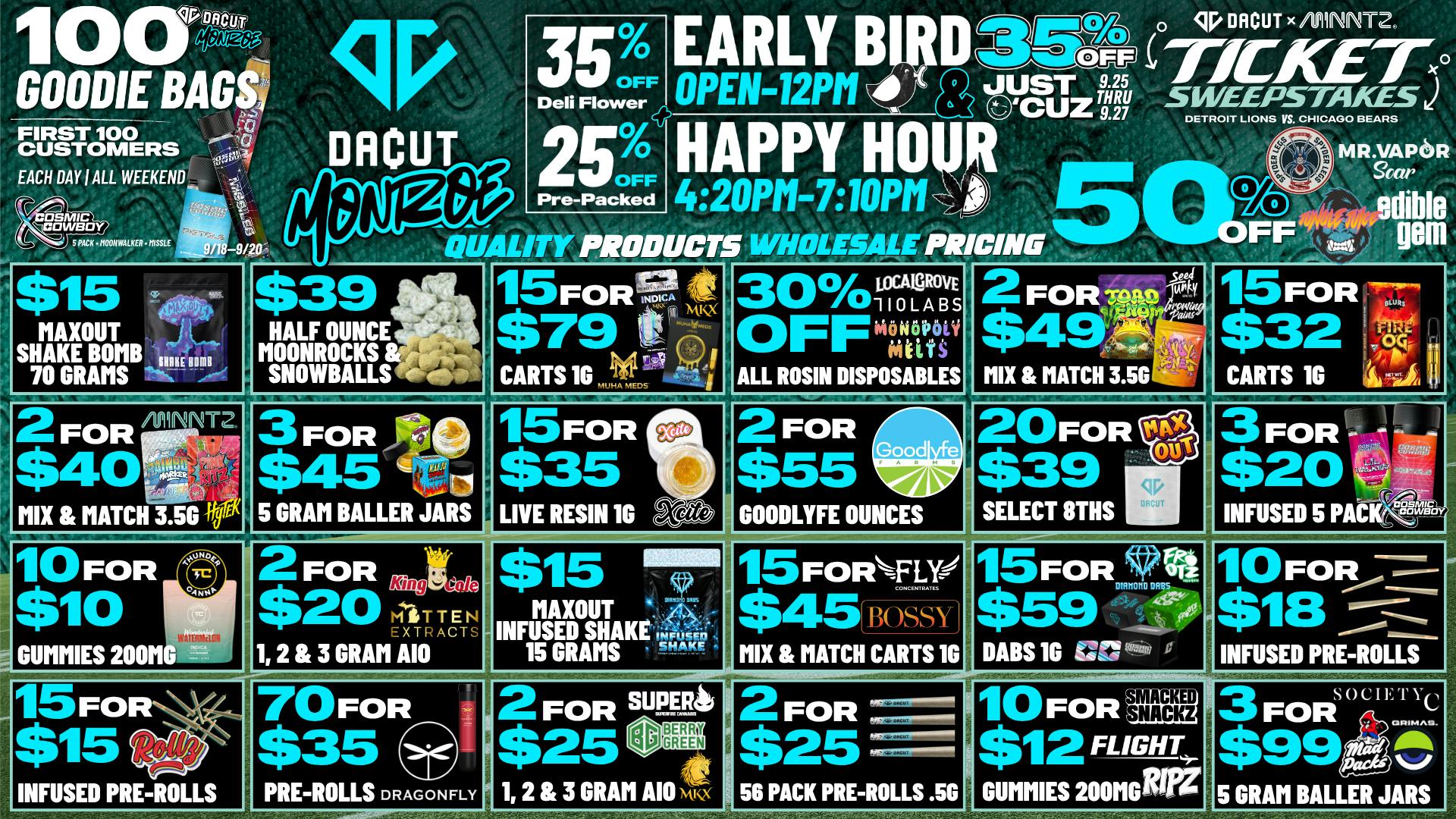 DACUT - Monroe $15 Max Out Shake 2.5OZ, 50% OFF Brands, 2/$15 AIO