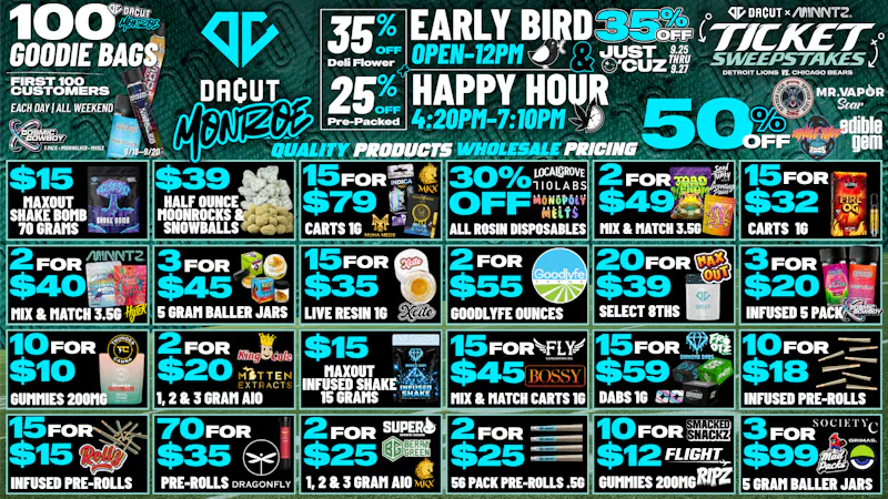 DACUT - Monroe $15 Max Out Shake 2.5OZ, 50% OFF Brands, 2/$15 AIO