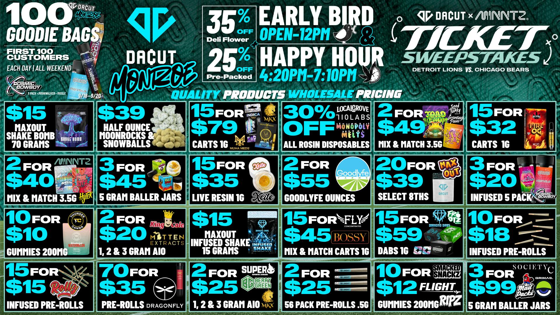 DACUT - Monroe $15 Max Out Shake 2.5OZ, 50% OFF Brands, 2/$15 AIO
