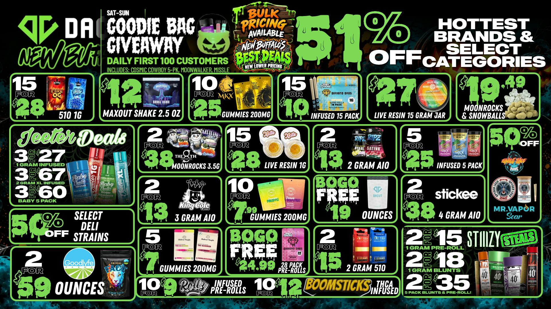 DACUT - New Buffalo 51%OFF Select Brands, $12 Maxout 2.5oz + More