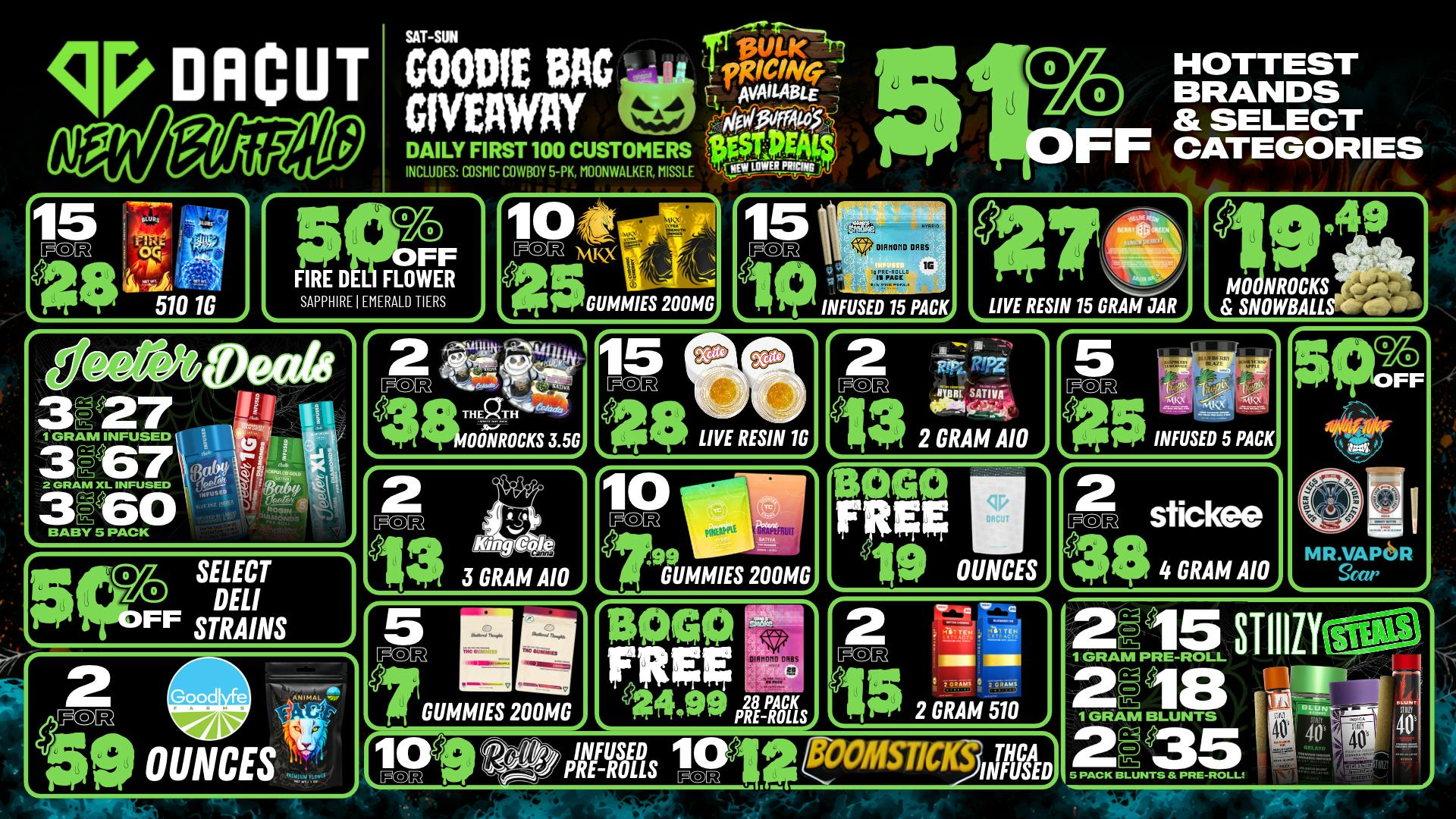 DACUT - New Buffalo 51%OFF Select Brands, $12 Maxout 2.5oz + More