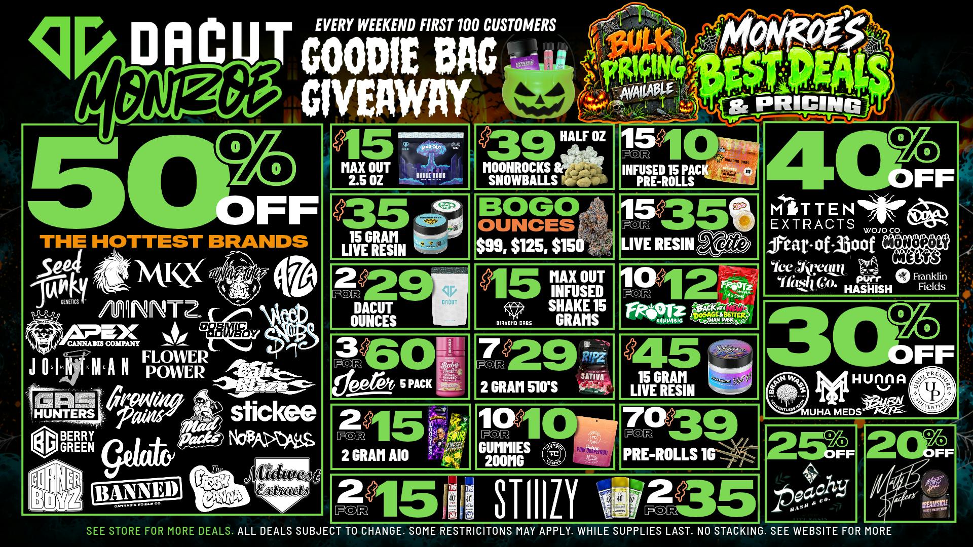 DACUT - Monroe 50% OFF YOUR FAVORITE BRANDS + More