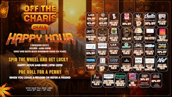 Off the Charts - Sherman Oaks DEALS DEALS TO START YOUR WEEK RIGHT