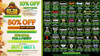 Off the Charts - Sherman Oaks WE ARE OPEN THANKSGIVING 6AM-10PM