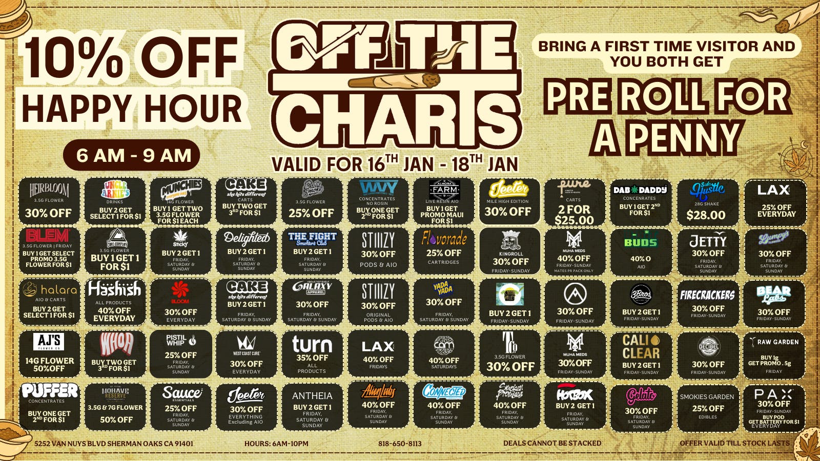 Off the Charts - Sherman Oaks ITS A DEAL-FESTATION WEEKEND