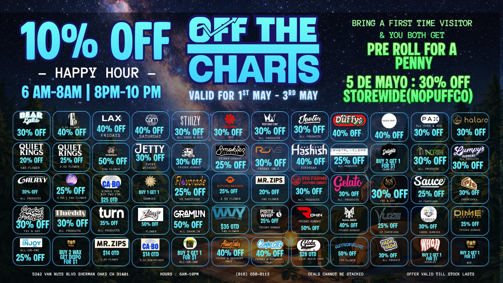 Off the Charts - Sherman Oaks OTC SHERMAN OAKS ON FIRE WITH DEALS EVERYDAY