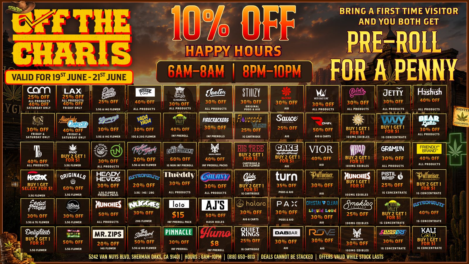 Off the Charts - Sherman Oaks Good Weed , Great Vibes , Fire 🔥 Weed, 🔥 Deals !