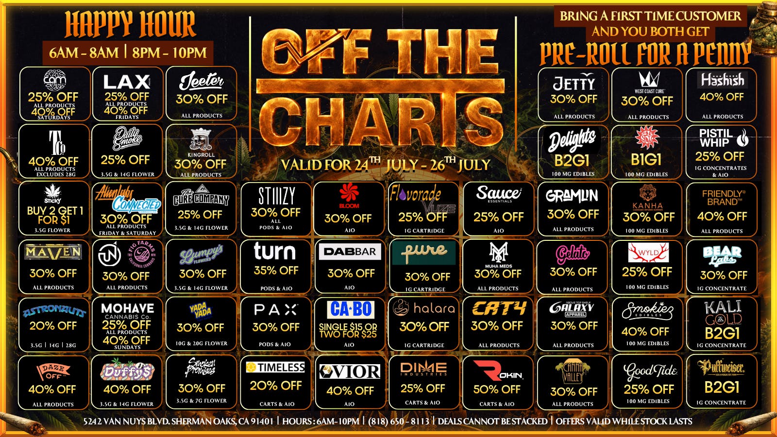 Off the Charts - Sherman Oaks 🌿⚡ Weekend Fire Deals 🔥 Smoke & Save 💨