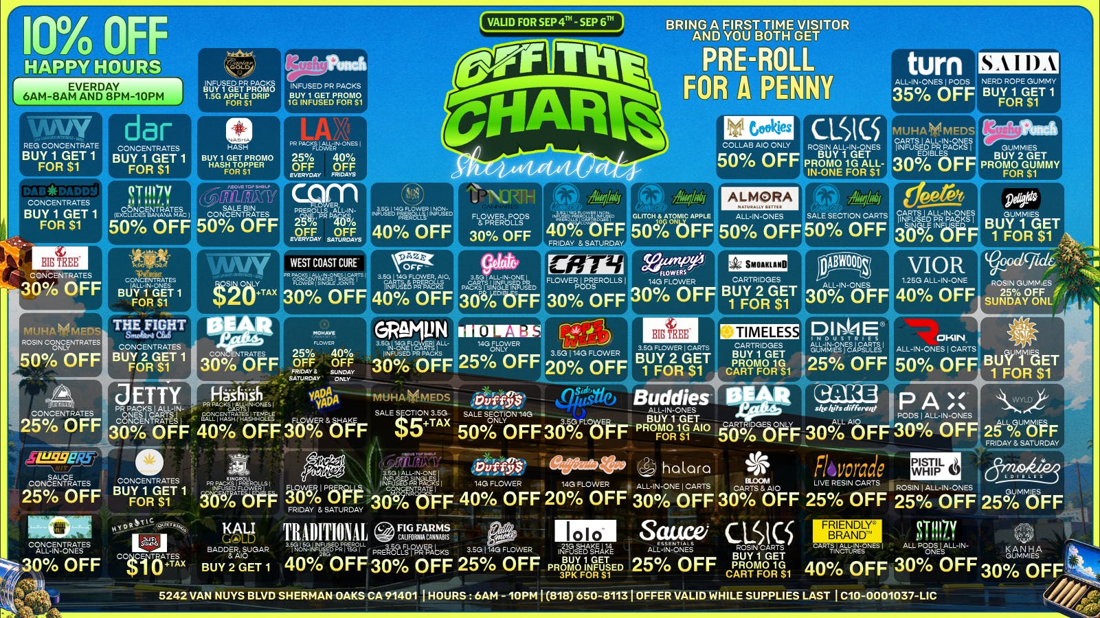Off the Charts - Sherman Oaks WEEKEND DEALS ARE ON FIRE! 🔥🔥