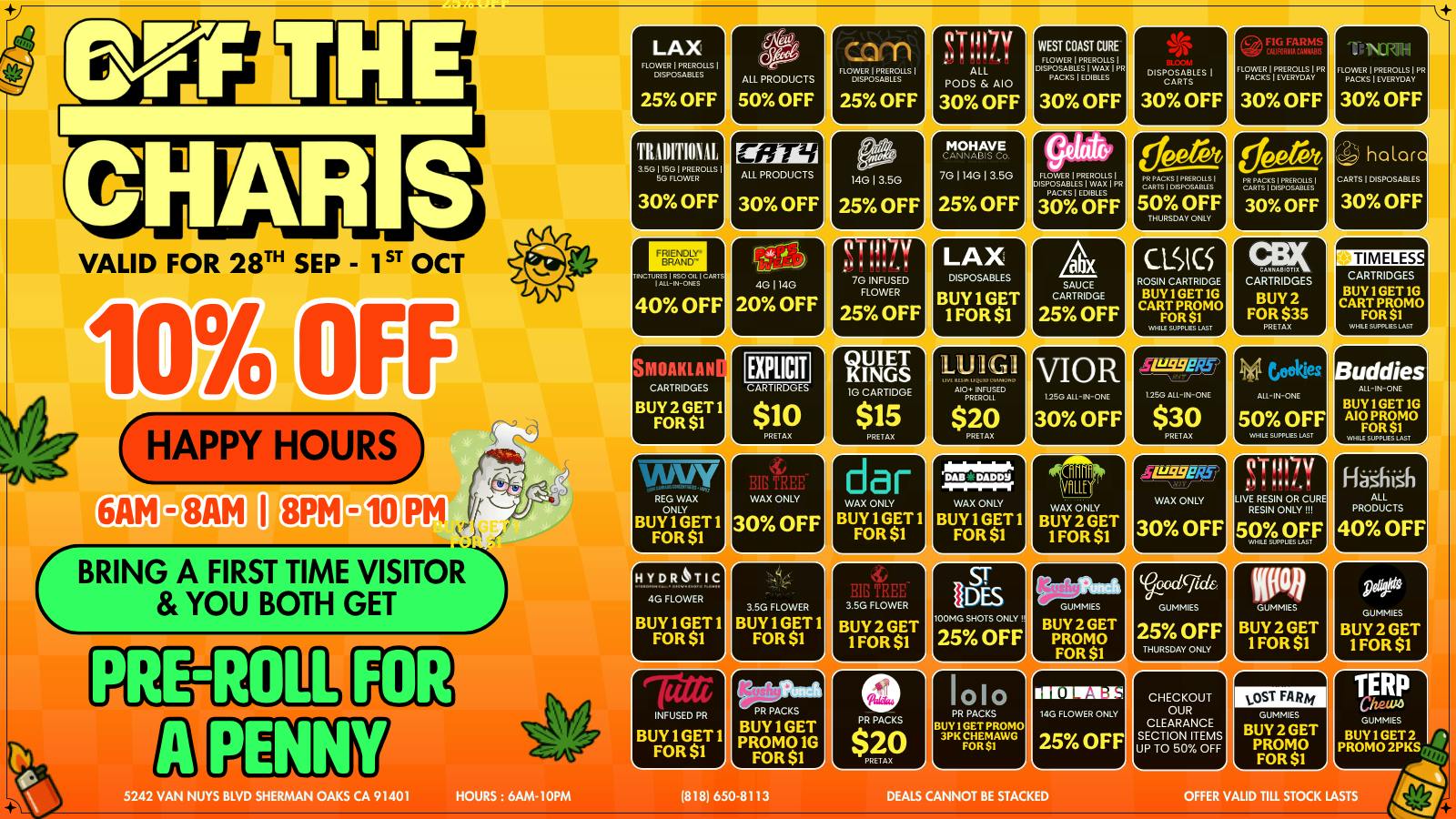 Off the Charts - Sherman Oaks Get HIGH on sales 🔥🔥🔥🤝 OTC SHERMAN OAKS