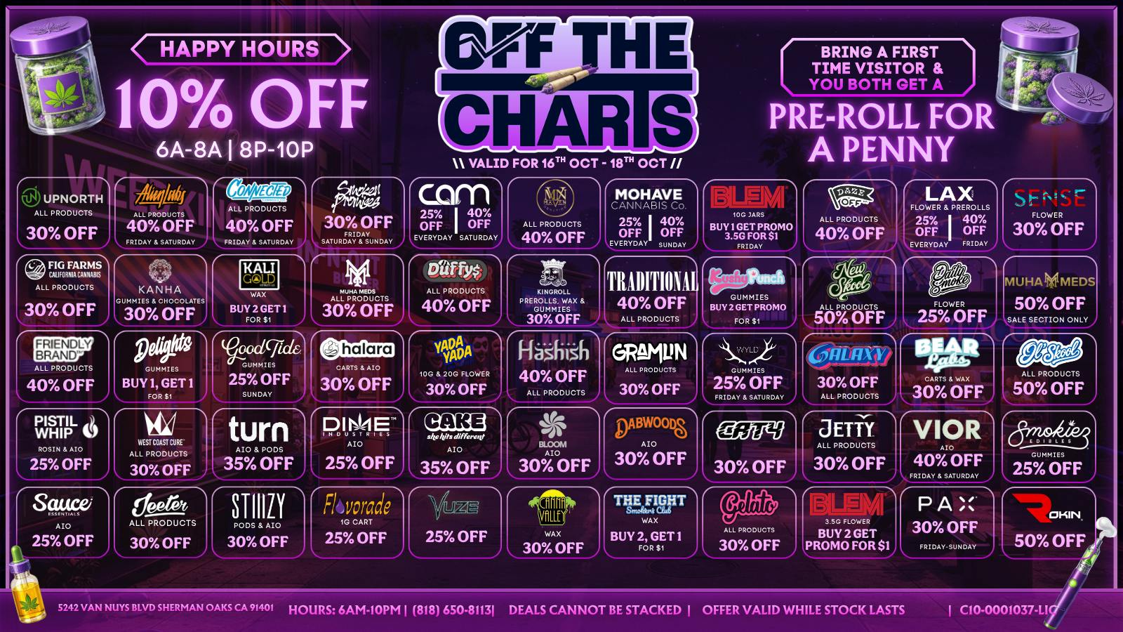 Off the Charts - Sherman Oaks 🔥 WEEKEND DEALS ARE HERE AT OTC SHERMAN OAKS! 🔥