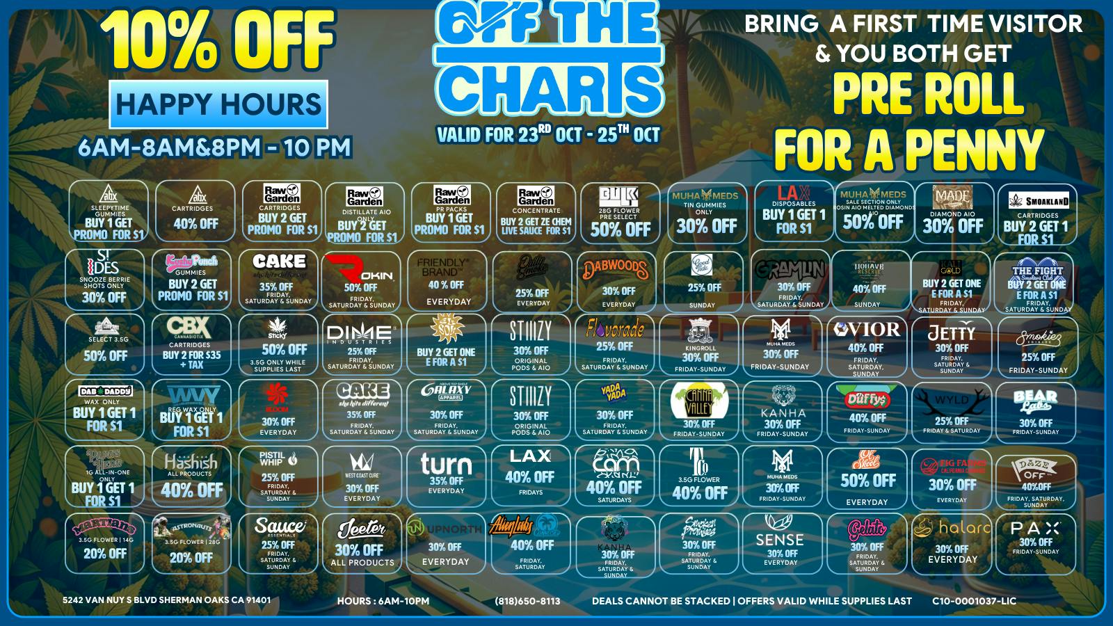 Off the Charts - Sherman Oaks 🎃🔥 HALLOWEEN IS ALMOST HERE! GET SPOOKY SAVINGS!