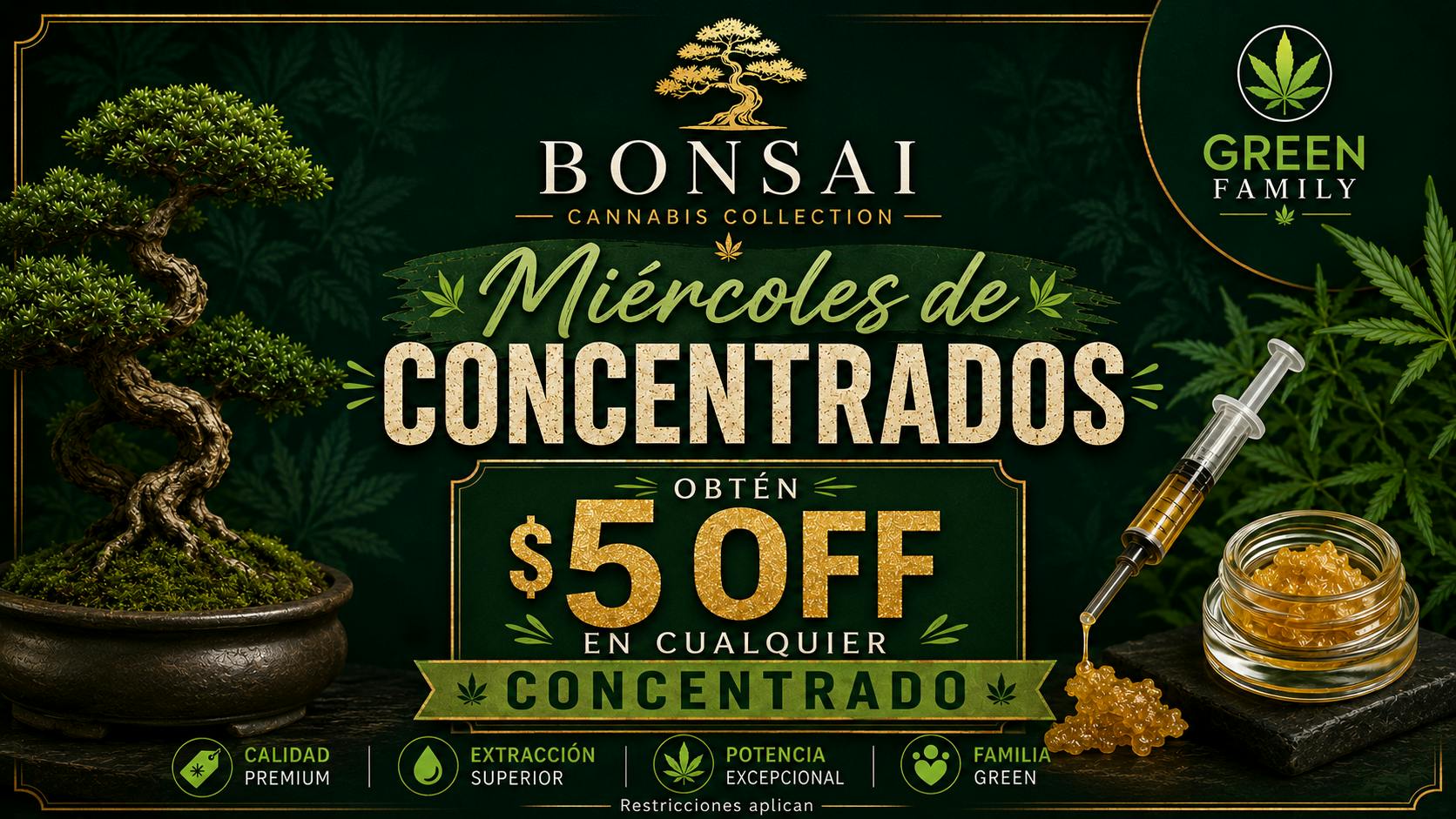 Bonsai Cannabis Collection 🍯 Miercoles de Concentrados 🍯