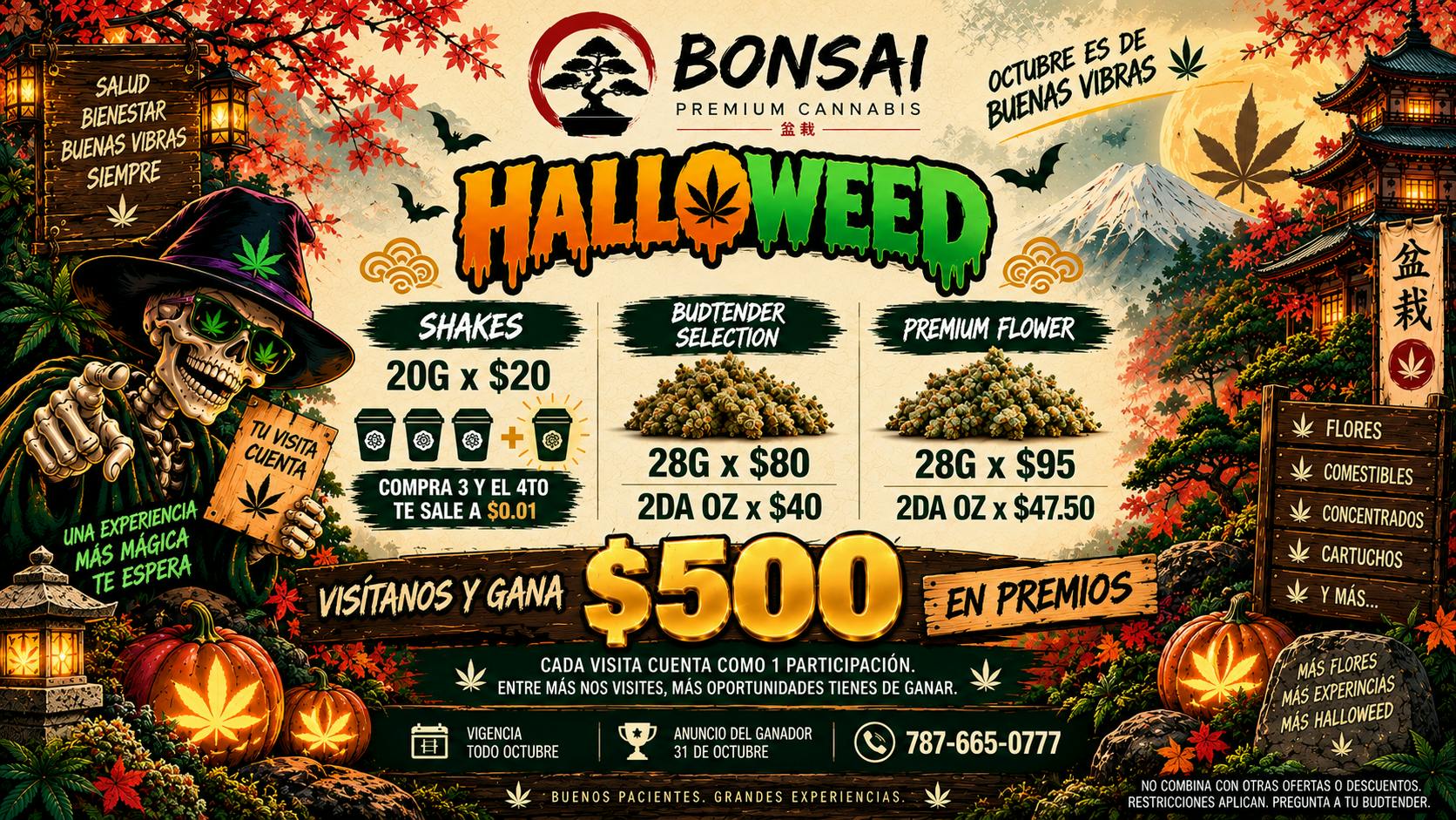 Bonsai Cannabis Collection 🍬🍫Halloweed 🚨🍫