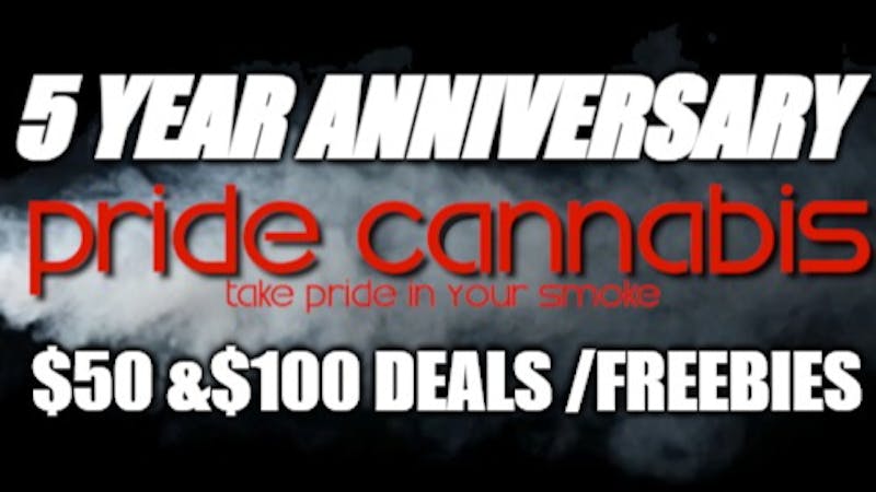 Pride Cannabis 207 5 years in business deal /$50-$100 DEAL/NEWPATIENT