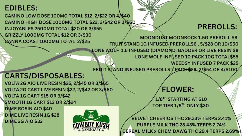 Cowboy Kush Dispensary - Drive Thru COME GET OUT OF THE COLD!