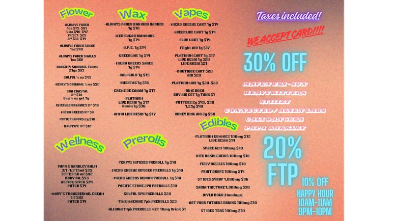 High Rollers 20%FTP 30% OFF SELECTED BRANDS 10% HAPPY HOUR