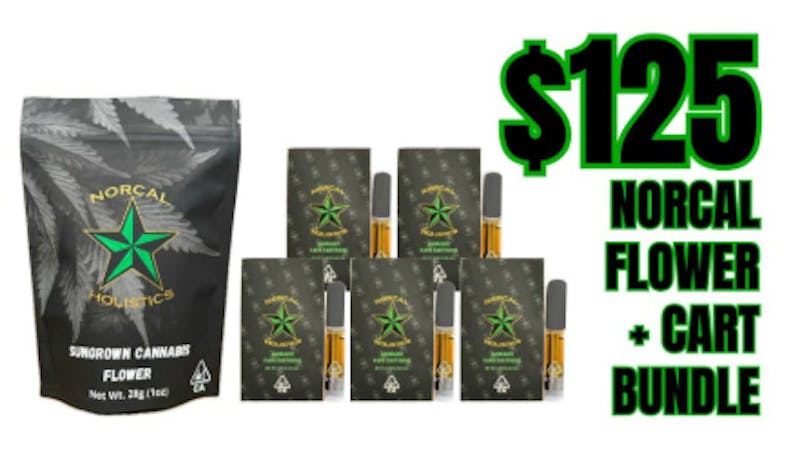 NorCal Holistics Delivery - Roseville NorCal Flower & Cart Bundle $125