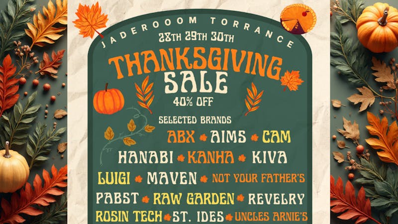 Jaderoom Torrance Thanksgiving Sale