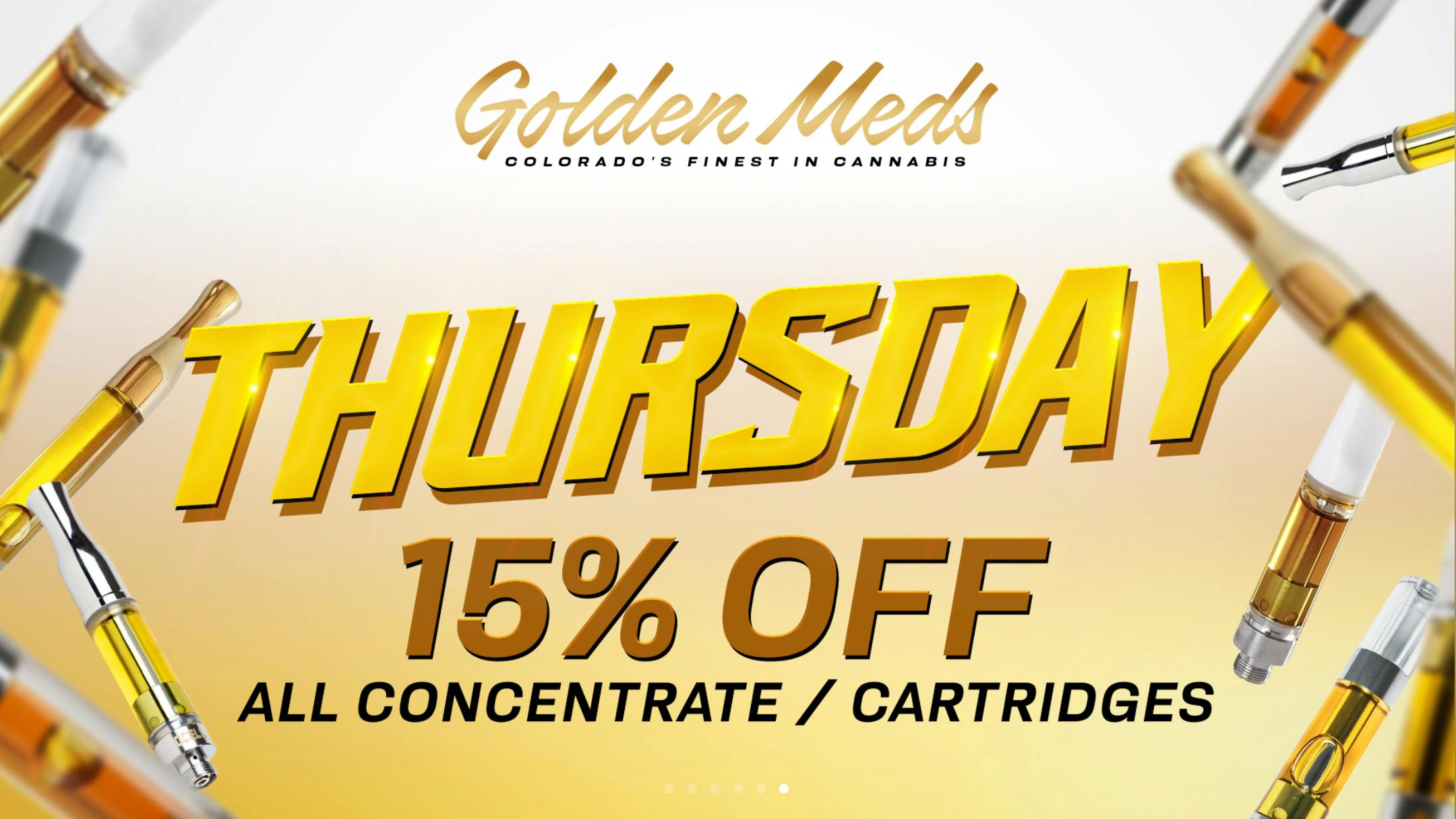 Golden Meds - Quebec 15% OFF ALL CONCENTRATE / CARTRIDGES