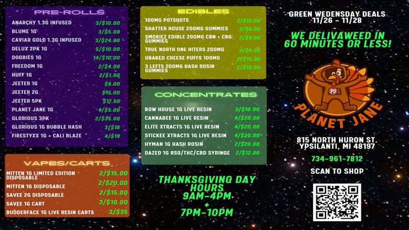 Planet Jane - The Only Place To Get Yours Planet Jane Thanksgiving Sale 11/26 - 11/28