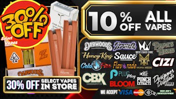 South Bay Canna Clinic 30% OFF VAPES EVERY TUESDAY