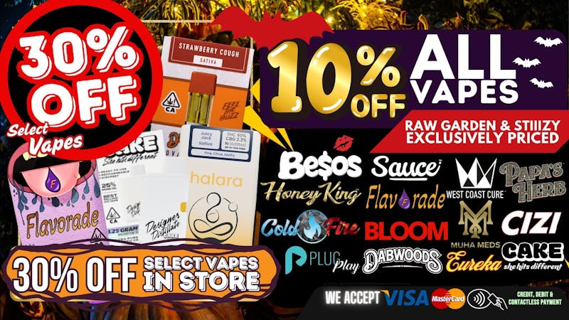 South Bay Canna Clinic 30% OFF VAPES EVERY TUESDAY