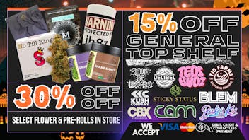 South Bay Canna Clinic 30% OFF SELECT FLOWER & PREROLLS EVERY THURSDAY