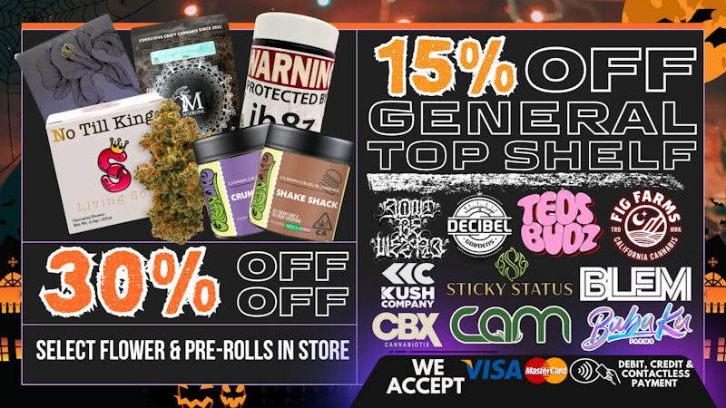 South Bay Canna Clinic 30% OFF SELECT FLOWER & PREROLLS EVERY THURSDAY