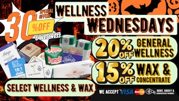 South Bay Canna Clinic 30% OFF WAX & WELLNESS EVERY WEDNESDAY