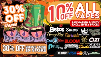 South Bay Canna Clinic 30% OFF VAPES EVERY TUESDAY