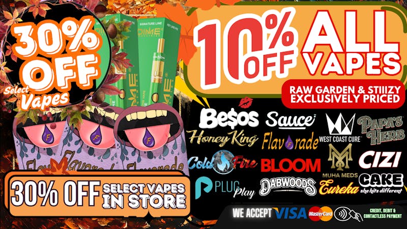 South Bay Canna Clinic 30% OFF VAPES EVERY TUESDAY