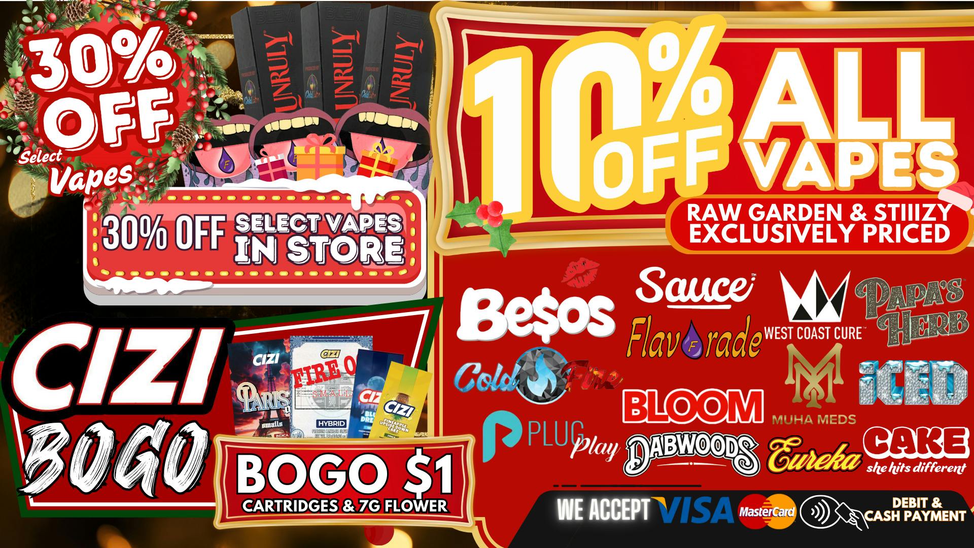 South Bay Canna Clinic 30% OFF VAPES EVERY TUESDAY