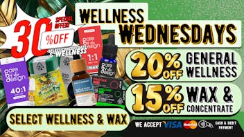 South Bay Canna Clinic 30% OFF WAX & WELLNESS EVERY WEDNESDAY