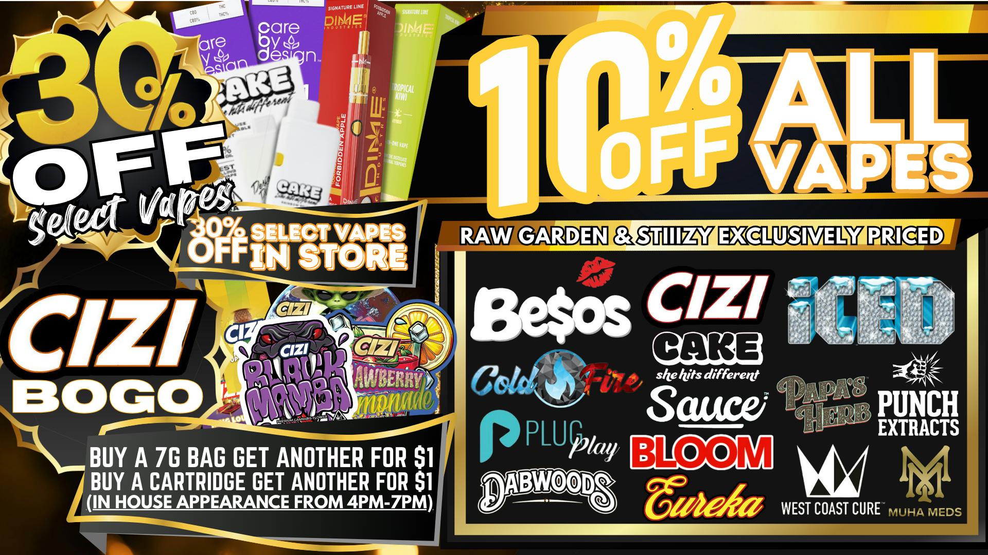 South Bay Canna Clinic 30% OFF VAPES EVERY TUESDAY