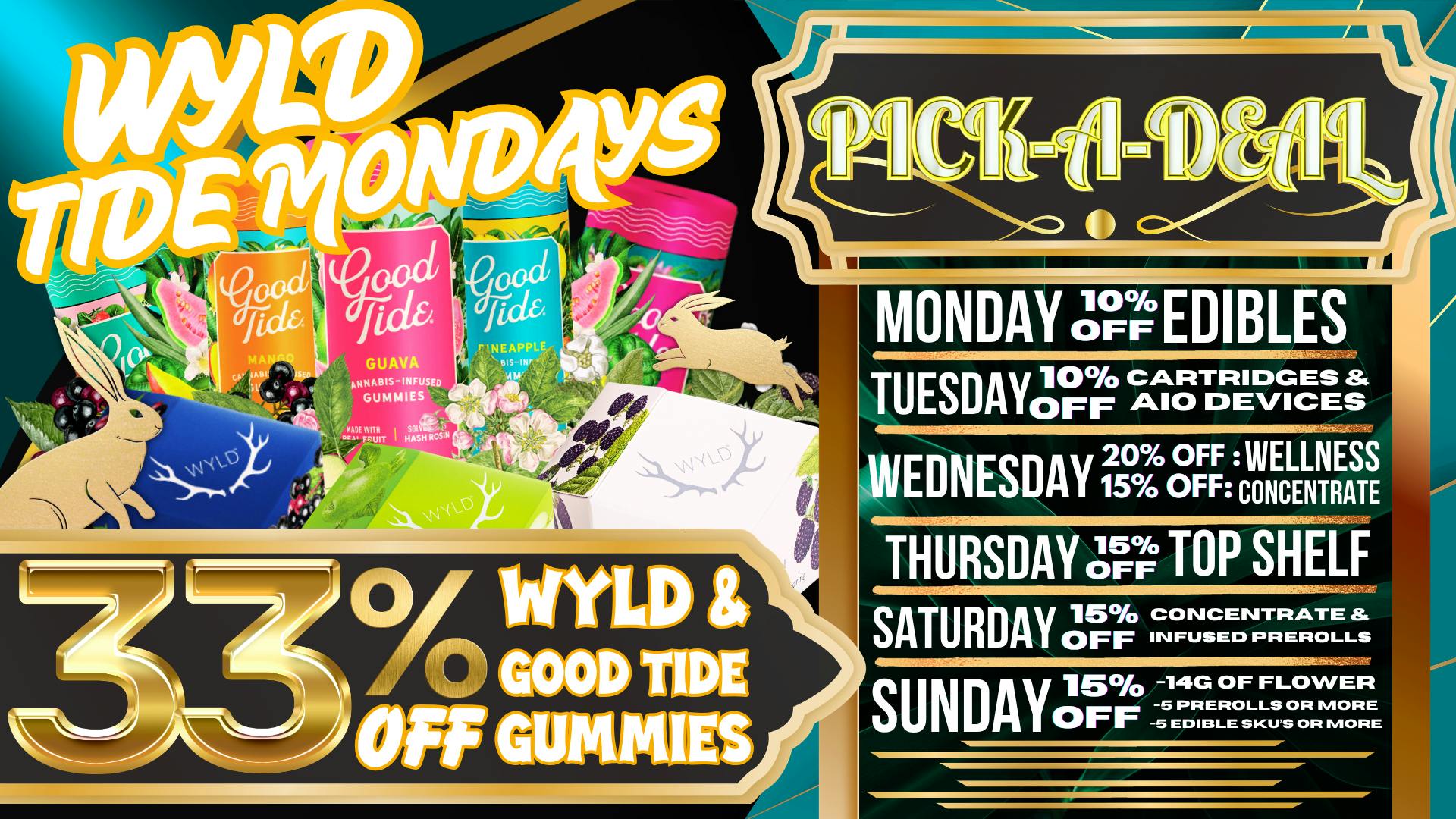 South Bay Canna Clinic 33% OFF WYLD & GOOD TIDE GUMMIES