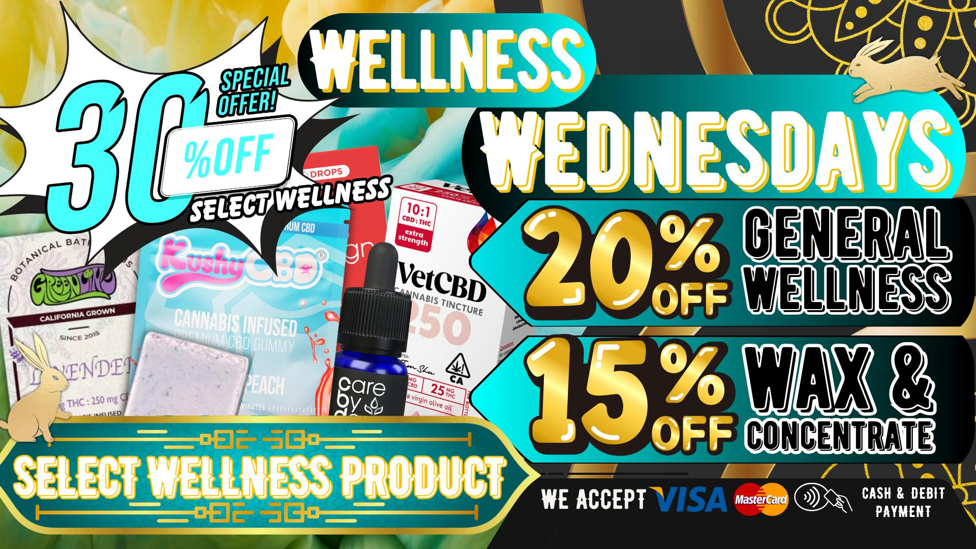 South Bay Canna Clinic 30% OFF WAX & WELLNESS EVERY WEDNESDAY