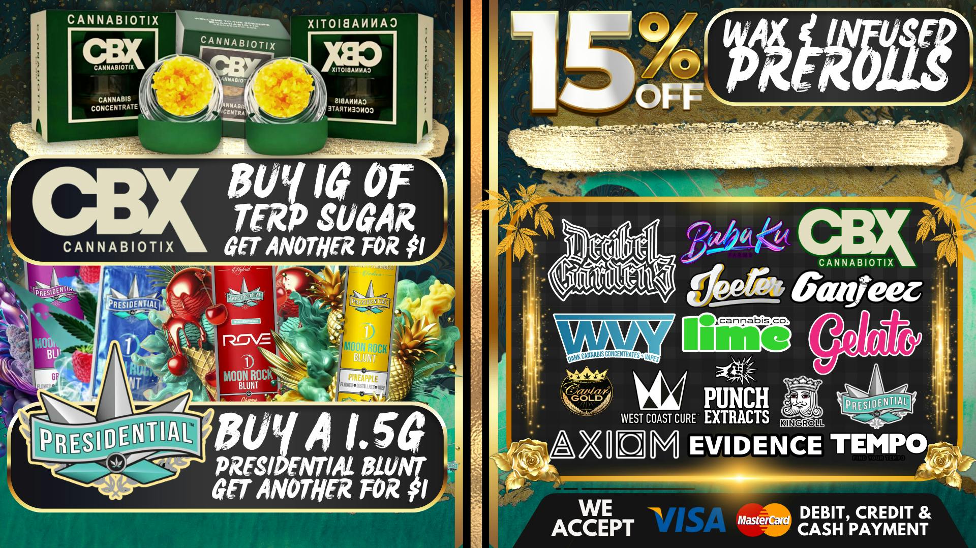 South Bay Canna Clinic 30% OFF WAX & INFUSED PREROLLS EVERY SATURDAY