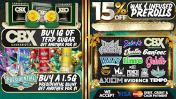 South Bay Canna Clinic 30% OFF WAX & INFUSED PREROLLS EVERY SATURDAY