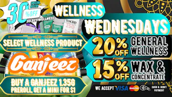 South Bay Canna Clinic 30% OFF WAX & WELLNESS EVERY WEDNESDAY