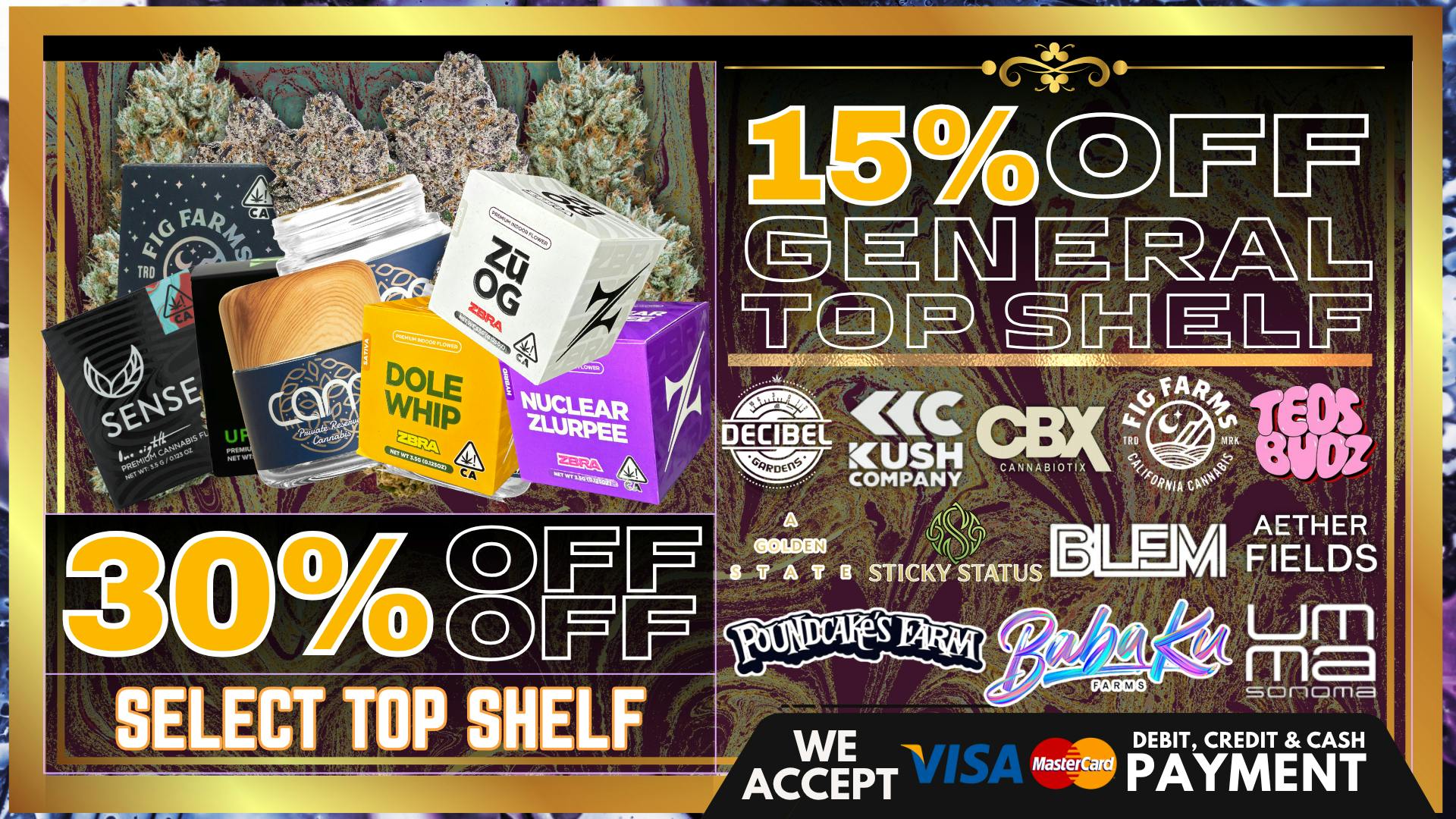 South Bay Canna Clinic 30% OFF SELECT FLOWER EVERY THURSDAY