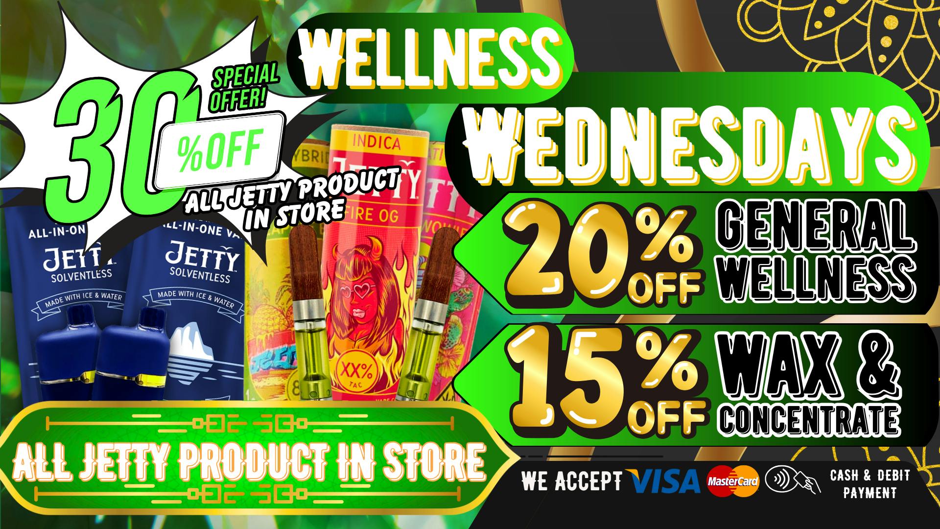 South Bay Canna Clinic 30% OFF WAX & WELLNESS EVERY WEDNESDAY