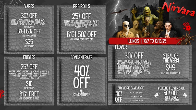 Nirvana Dispensary - Lake Zurich NIRVANA: 25-50% OFF SELECT ITEMS!