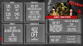 Nirvana Dispensary - Palatine NIRVANA: 25-50% OFF SELECT ITEMS!