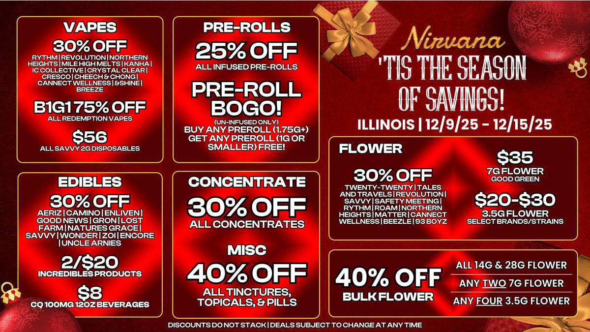 Nirvana Dispensary - Lincoln Square NIRVANA: up to 40% OFF SELECT ITEMS!