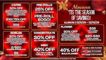 Nirvana Dispensary - Lake Zurich NIRVANA: up to 40% OFF SELECT ITEMS!