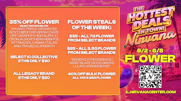 Nirvana Dispensary - Lake Zurich NIRVANA: HOTTEST FLOWER SALES!