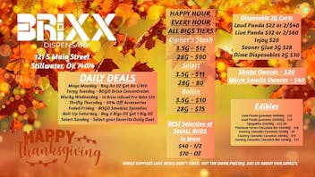 Brixx November Daily Deals and Specials!!